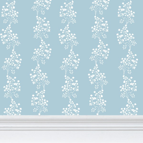Love Fern Wallpaper - Blue