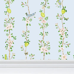 Chinoiserie Wallpaper- Blue
