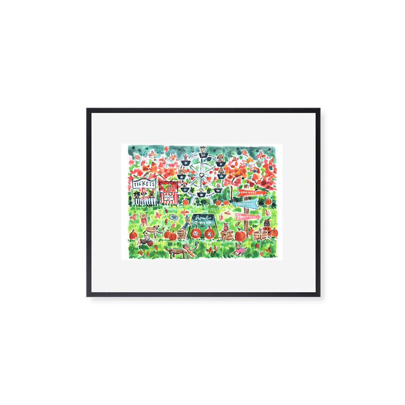 The "Howl-oween Carnival" Fine Art Print
