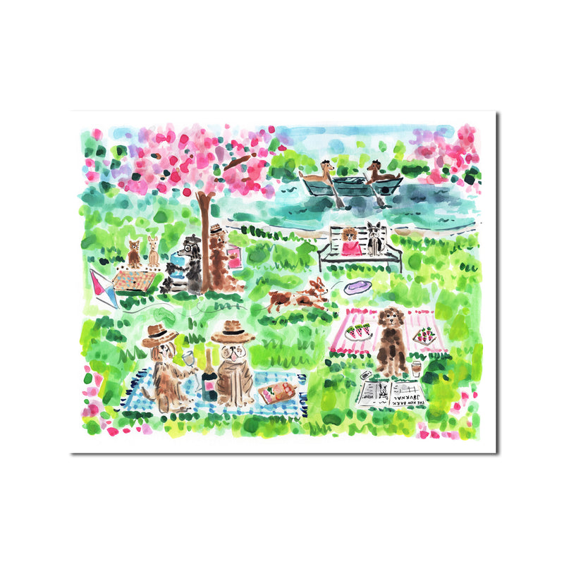 The "Afternoon at the Dog Bark" Fine Art Print