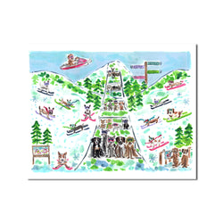 The "Bernese Mountain Ski Resort" Fine Art Print