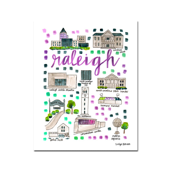 "Raleigh, NC" Fine Art Print