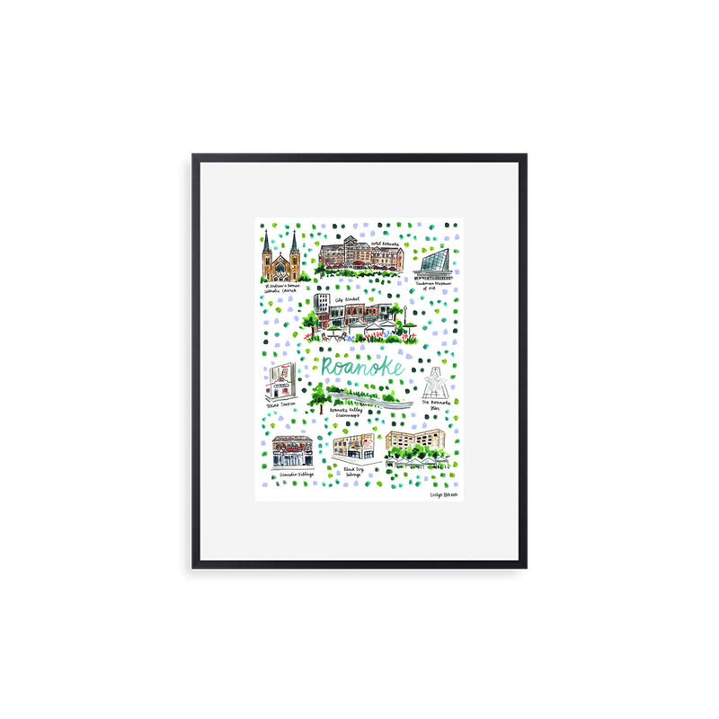 "Roanoke, VA" Fine Art Print