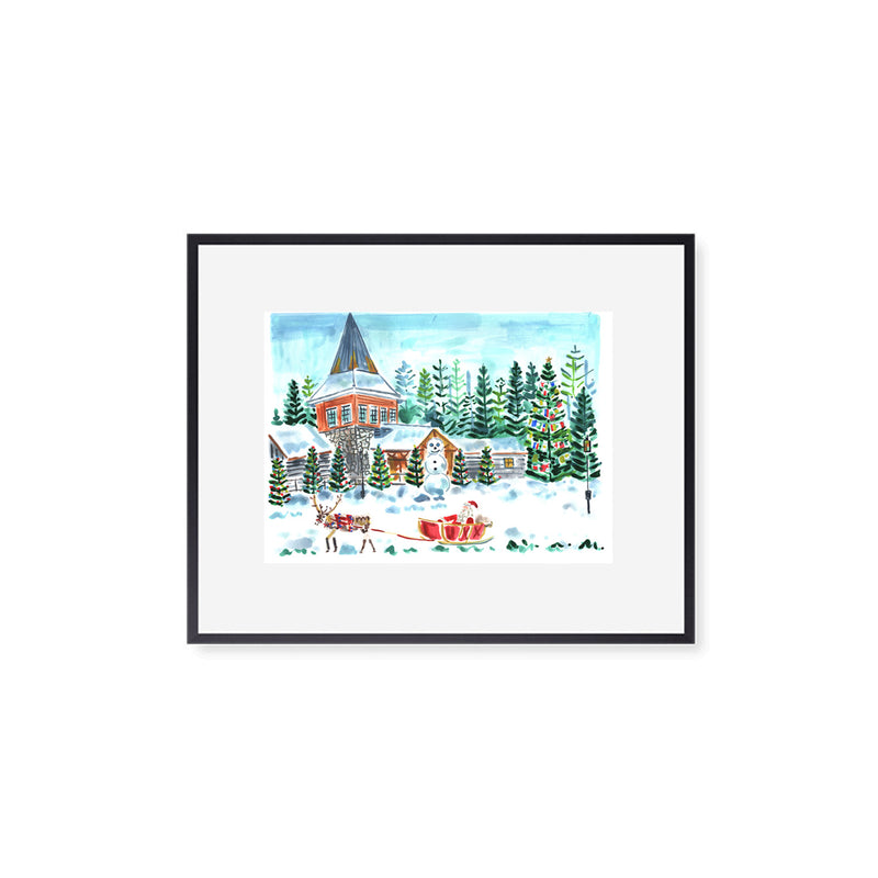 The "Santa Claus Village" Fine Art Print