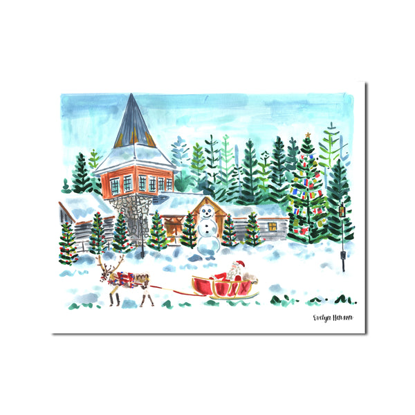 The "Santa Claus Village" Fine Art Print