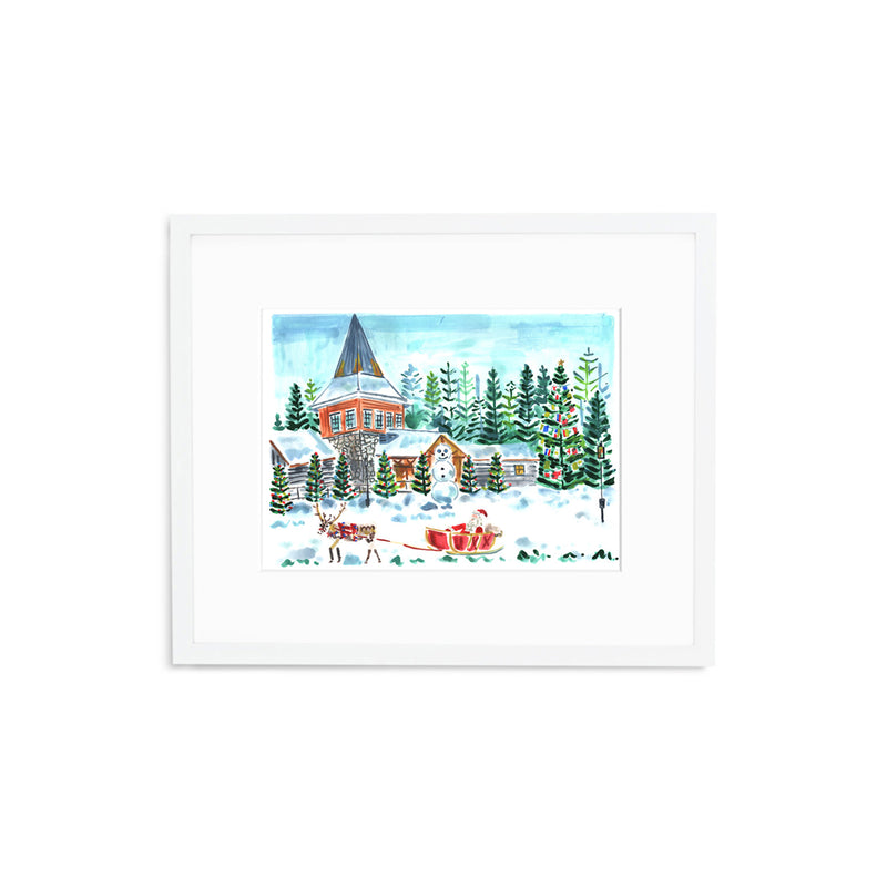 The "Santa Claus Village" Fine Art Print