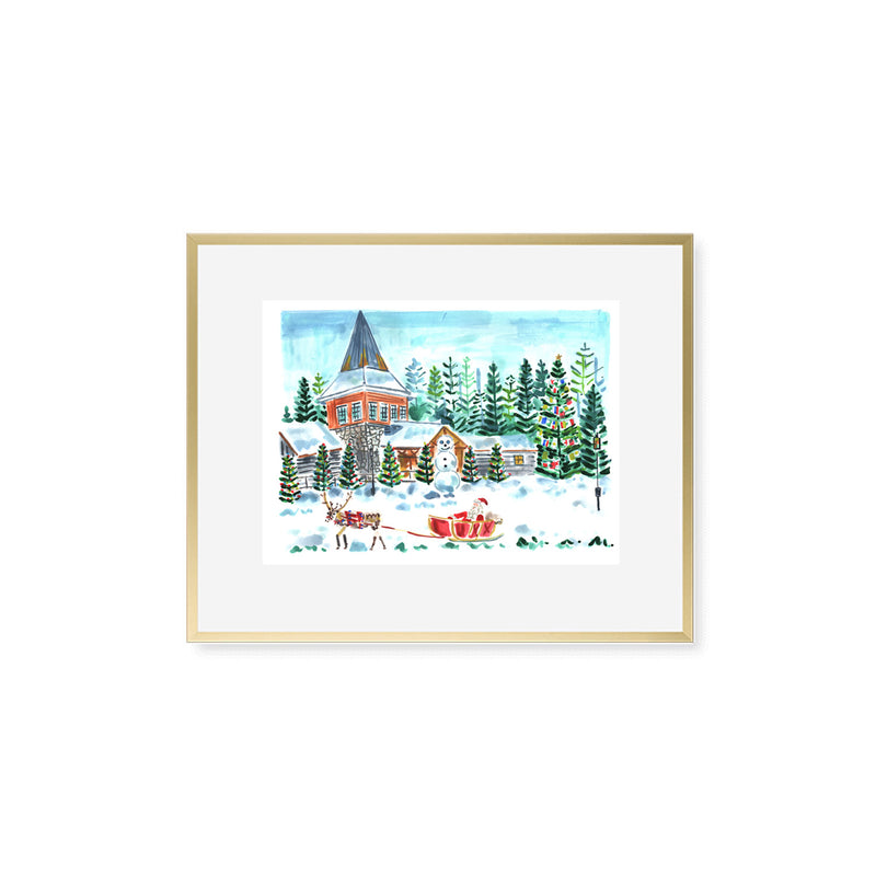 The "Santa Claus Village" Fine Art Print