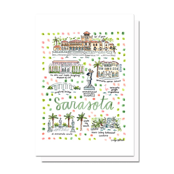 Sarasota, FL Map Card