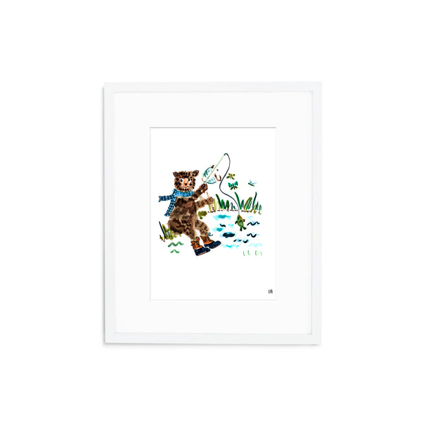 The "Bear Gone Fishin" Fine Art Print