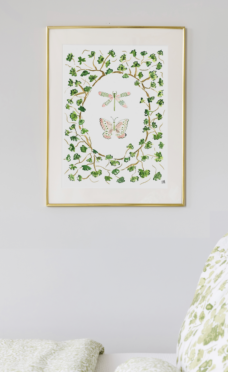 The "Butterflies and Ferns No. 1" Fine Art Print