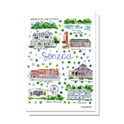 Seneca, SC Map Card