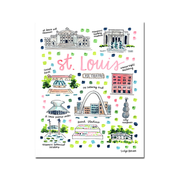 "St. Louis, MO" Fine Art Print