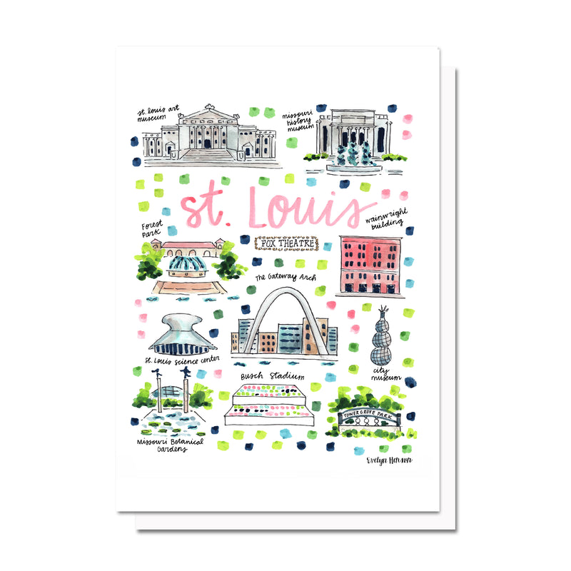 St. Louis, MO Map Card