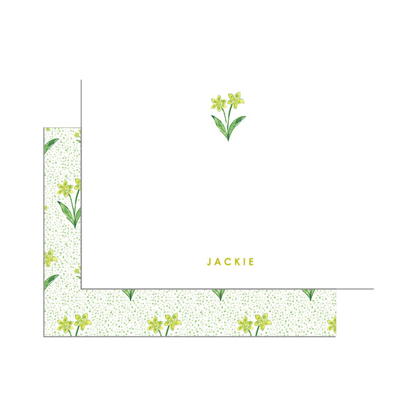 Soleil Daffodil Print Notecard Set
