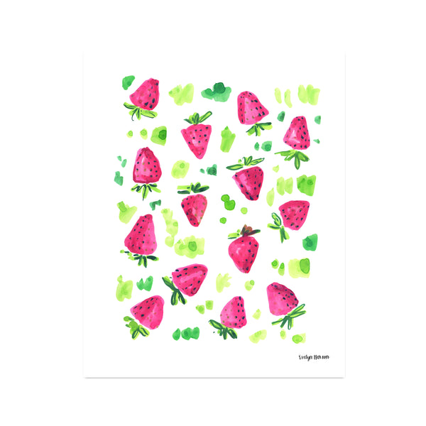 The "Strawberry Season" Fine Art Print