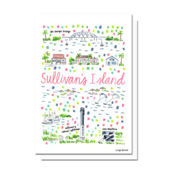 Sullivan's Island, SC Map Card