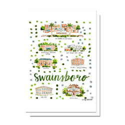 Swainsboro, GA Map Card