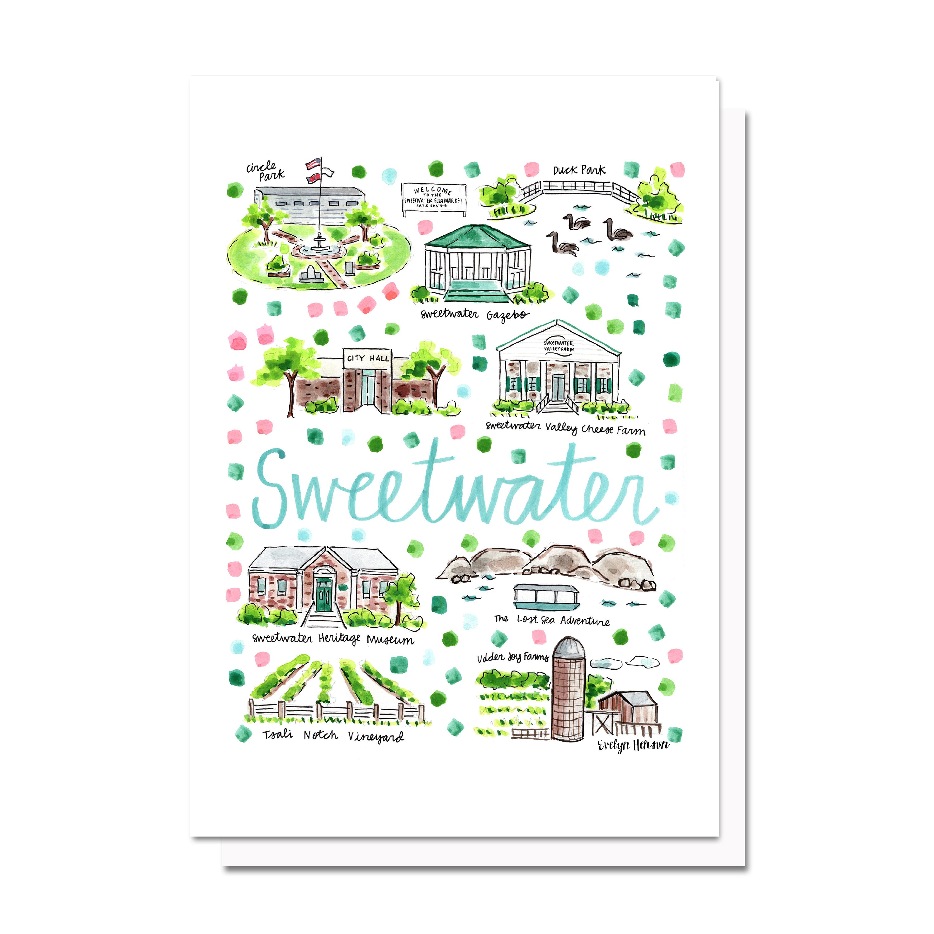 Sweetwater, TN Map Card – Evelyn Henson