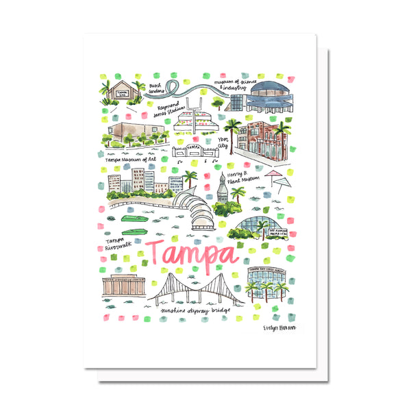 Tampa, FL Map Card