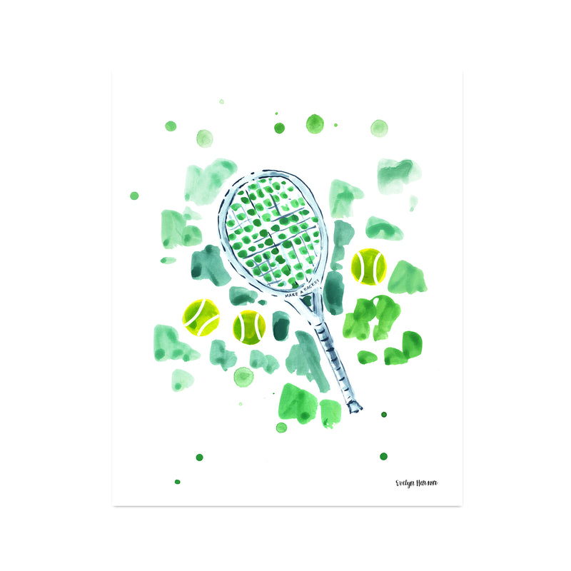 The "Make a Racket" Fine Art Print