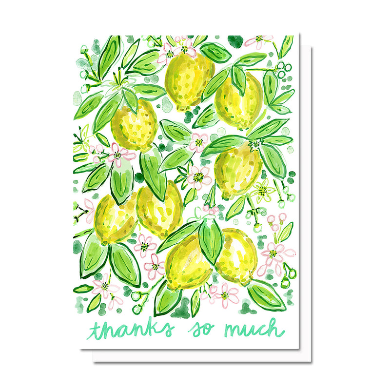 Thanks so Much Lemons Card