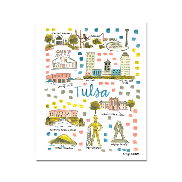 "Tulsa, OK" Fine Art Print