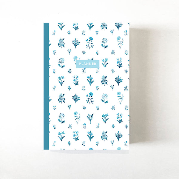 Undated Monthly/Weekly Planner, Fleur Print