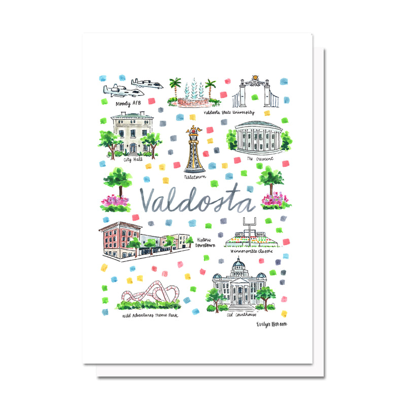 Valdosta, GA Map Card