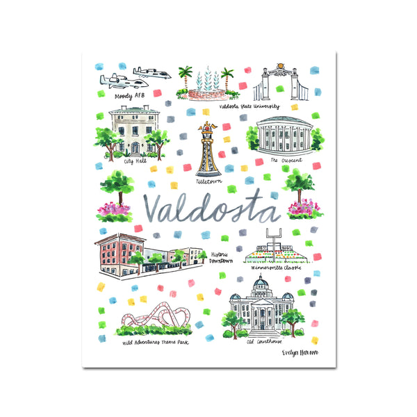 "Valdosta GA" Fine Art Print