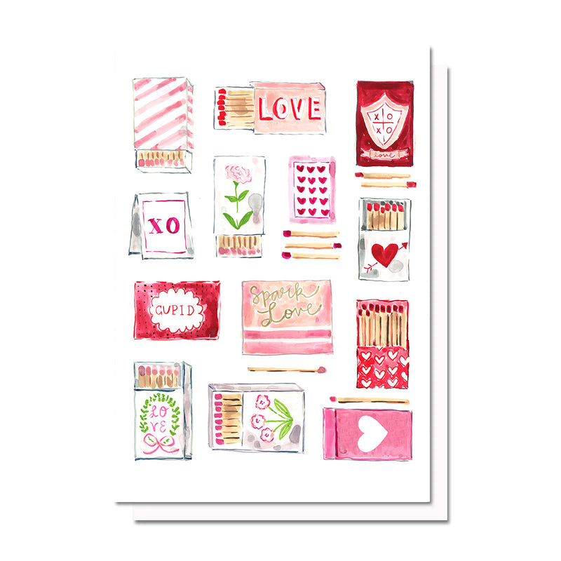 Valentine's Day Matchbooks Card
