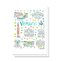 Venice, Italy Map Card