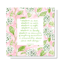 Philippians 4:8 Verse Card