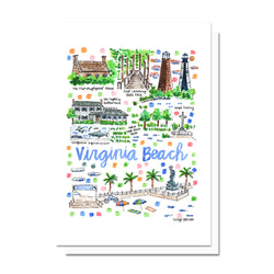 Virginia Beach, VA Map Card