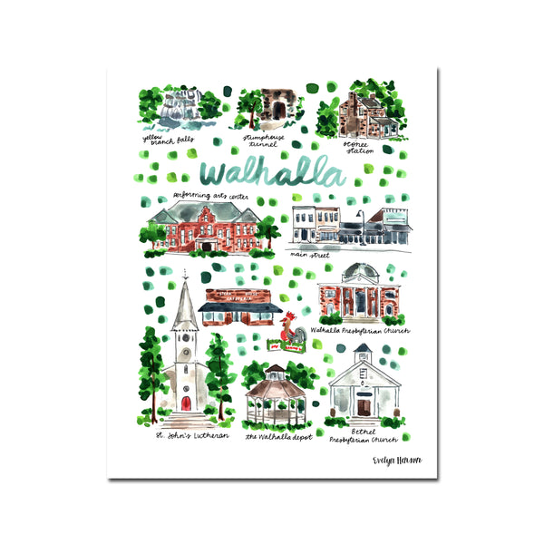 "Walhalla, SC" Fine Art Print