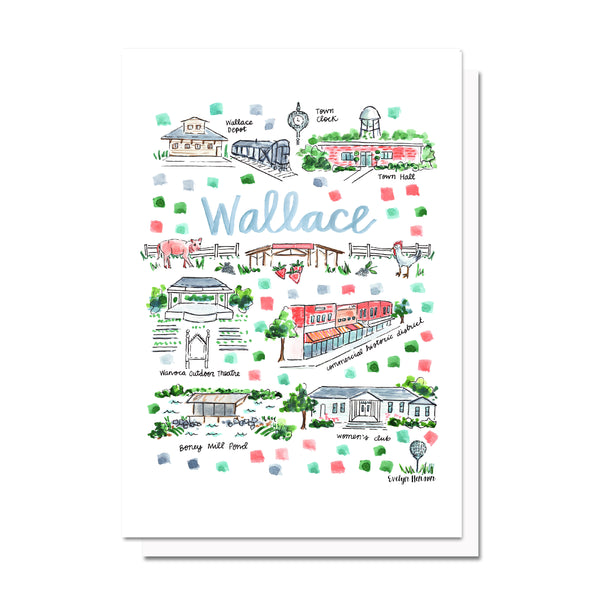 Wallace, NC Map Card