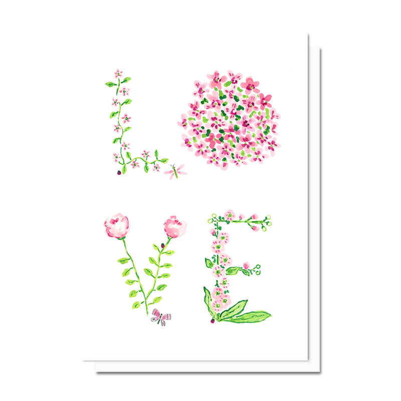 Floral Love Valentine Card