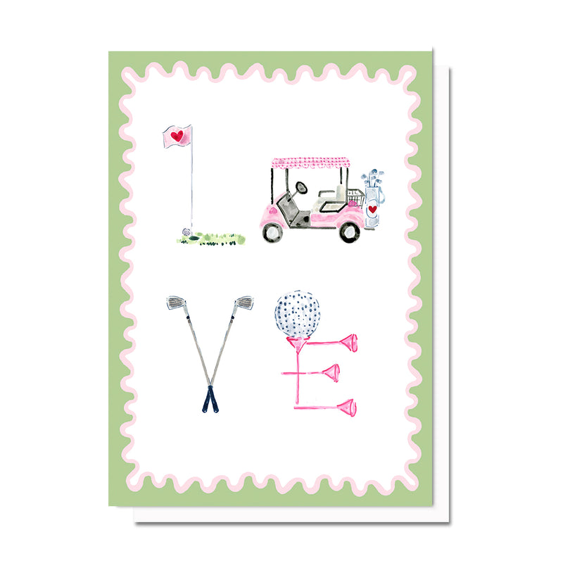 Golf Love, Printable Card Download