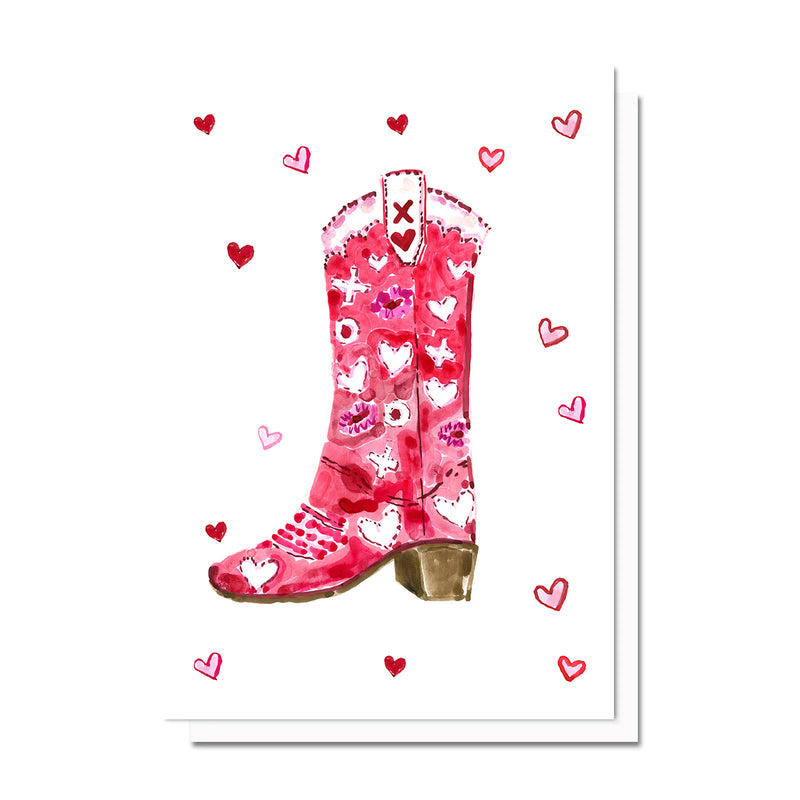 Valentine's Day Boot Card