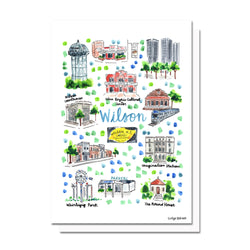 Wilson, NC Map Card