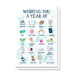 Birthday/New Year Wishes Card