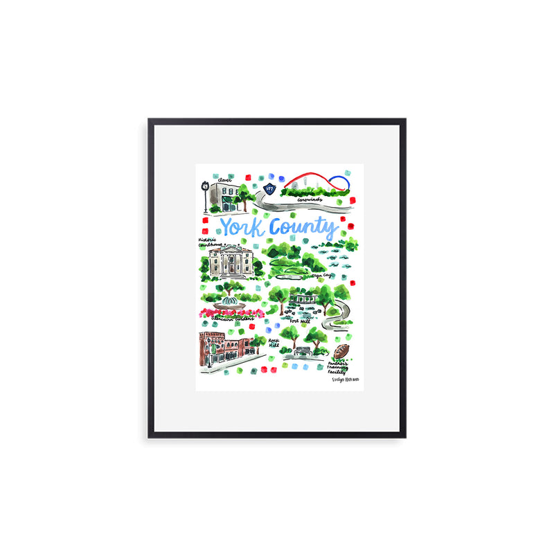 "York County, SC" Fine Art Print
