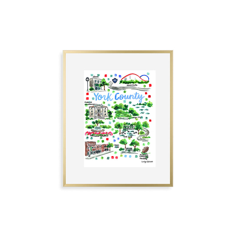 "York County, SC" Fine Art Print