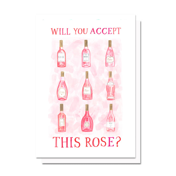 Will You Accept This Rose Card