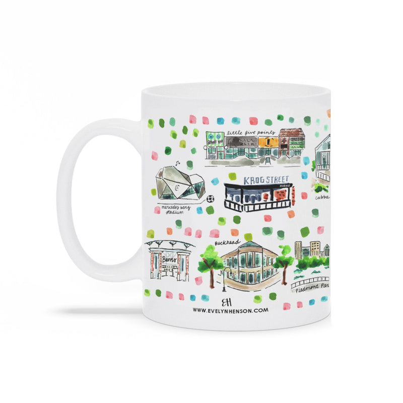 Atlanta, GA Map Mug