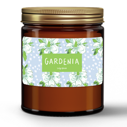 Natural Wax Candle in Amber Jar (9oz)