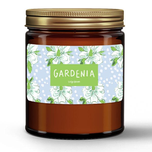 Natural Wax Candle in Amber Jar (9oz)