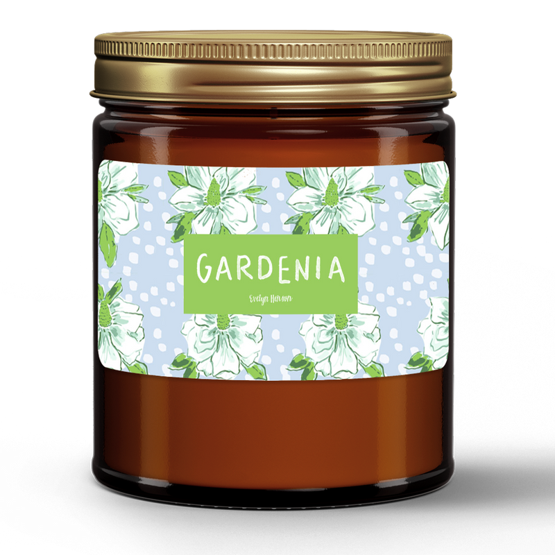 Natural Wax Candle in Amber Jar (9oz)