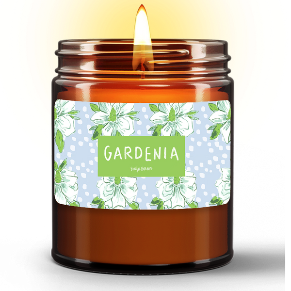 Natural Wax Candle in Amber Jar (9oz)