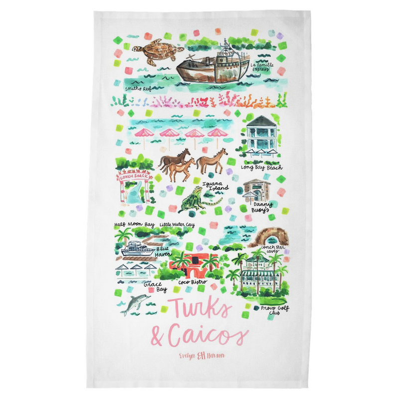 Turks & Caicos Tea Towel