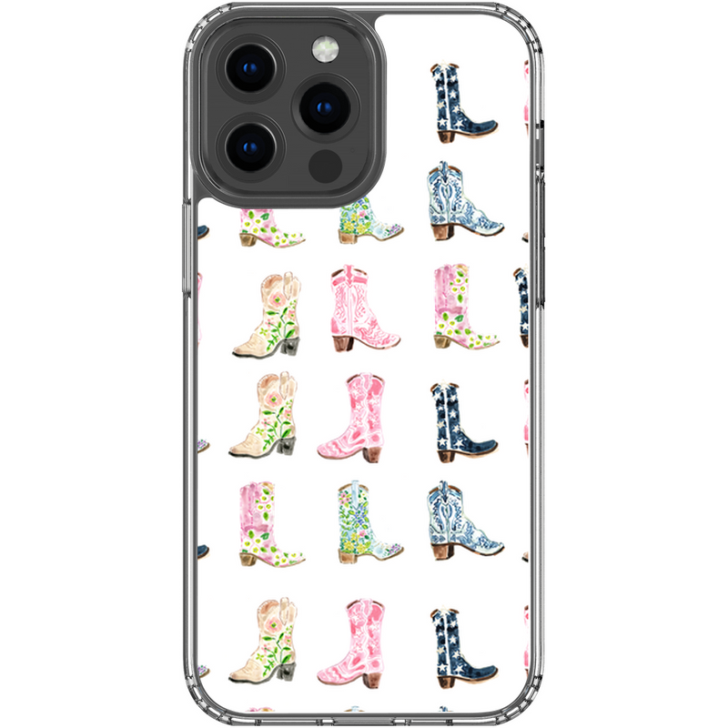 Phone Case, Cowgirl Boots Print